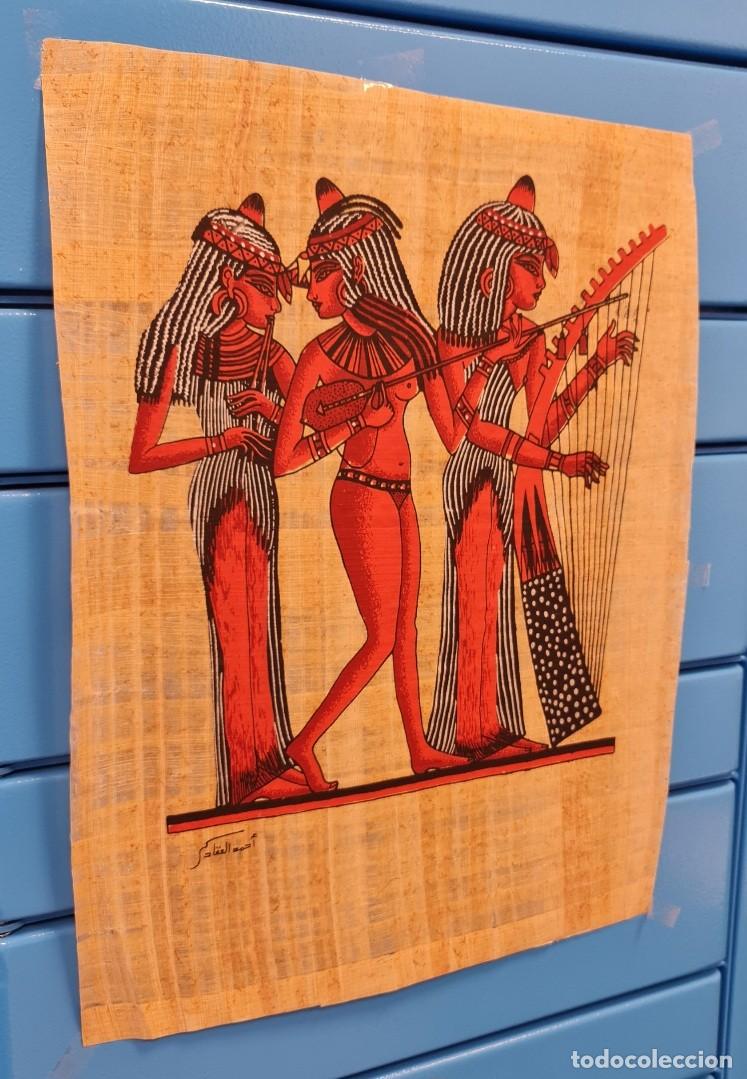 Arte: Papiro Egipcio &rdquo;Musicos de Amon&rdquo; - Foto 2