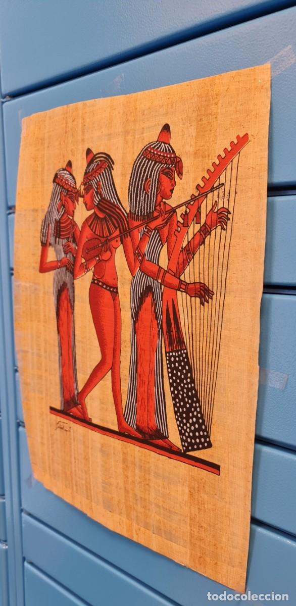 Arte: Papiro Egipcio &rdquo;Musicos de Amon&rdquo; - Foto 3