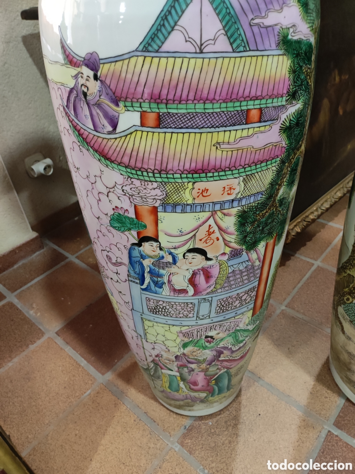 Arte: Pareja jarrones chinos - Foto 6
