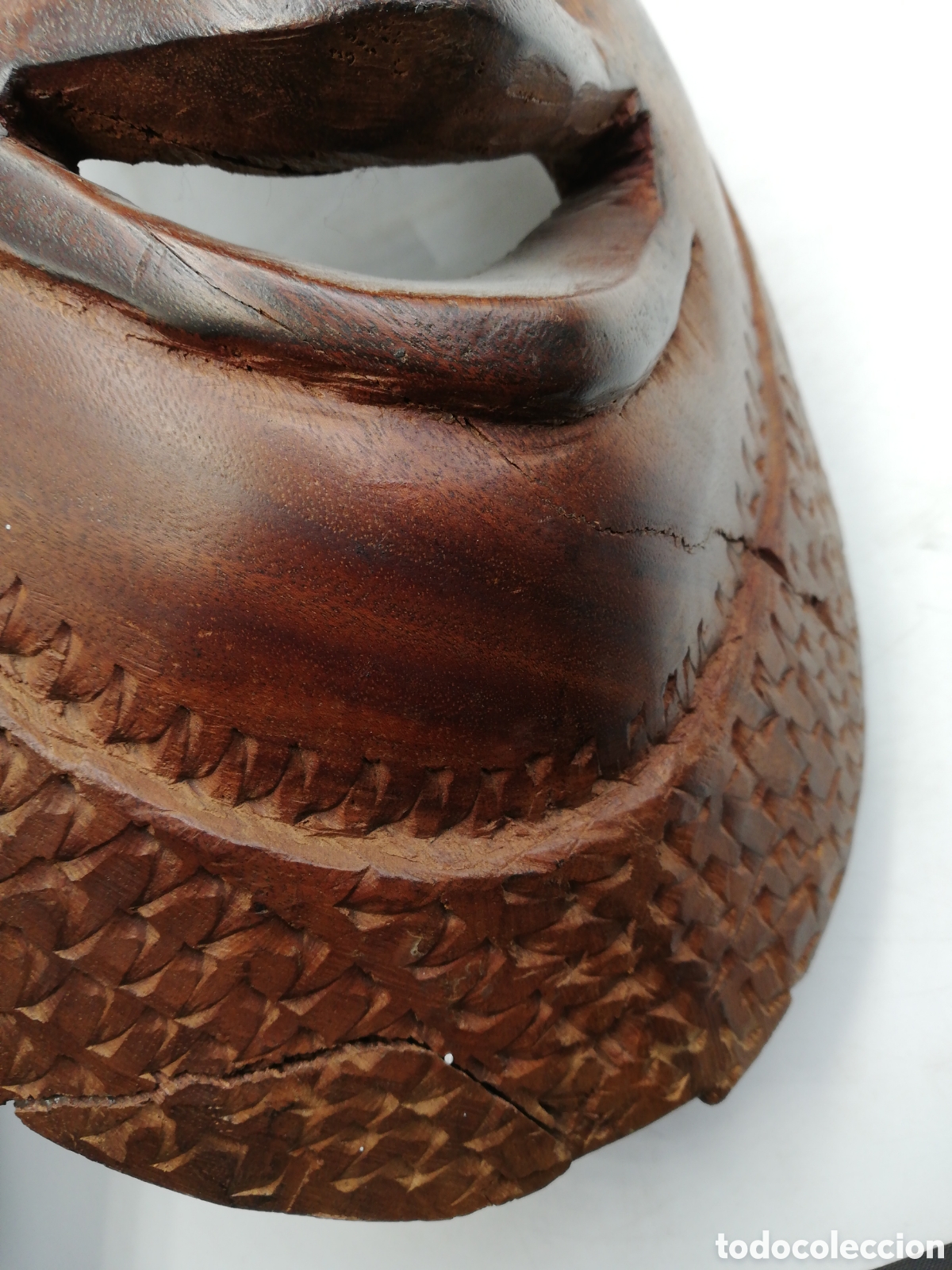 Arte: Gran M&aacute;scara de Madera. - Foto 4