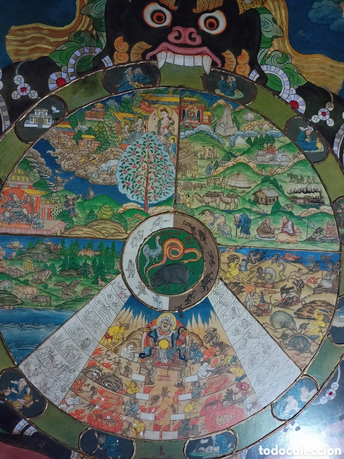 Arte: RUEDA DE LA VIDA BUDISTA - Foto 3