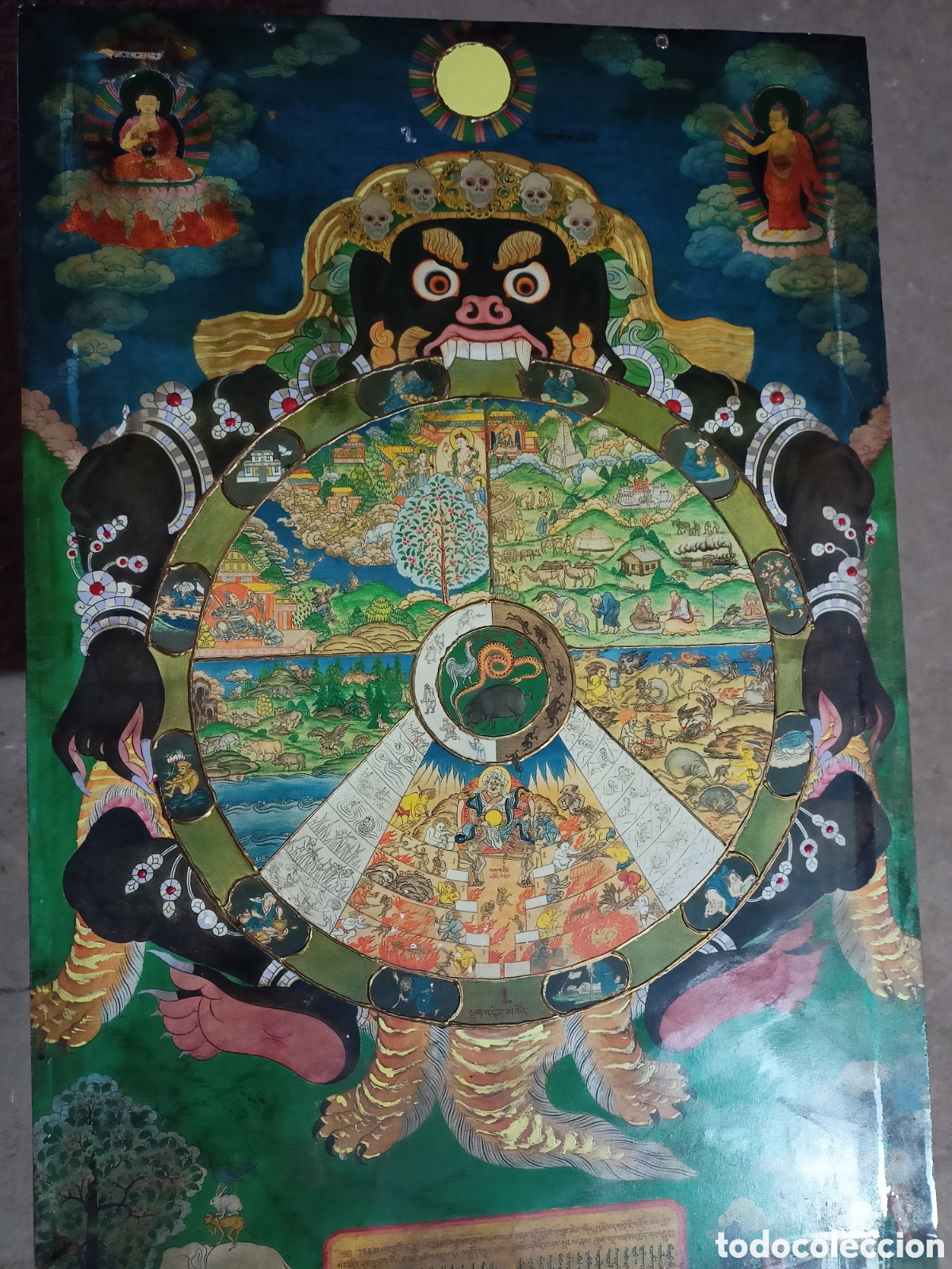 Arte: RUEDA DE LA VIDA BUDISTA - Foto 1