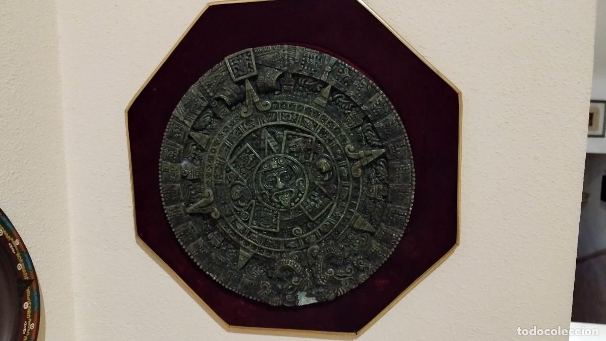 Arte: Marco con calendario maya-azteca - Foto 1