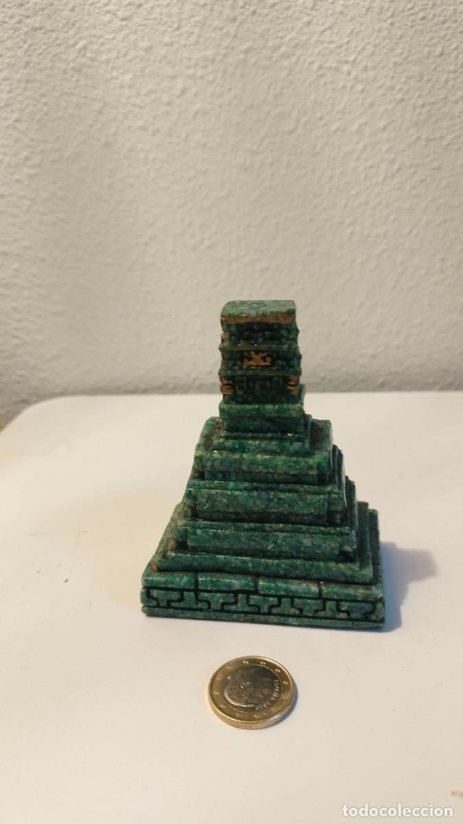 Arte: Pir&aacute;mide azteca malaquita - Foto 3