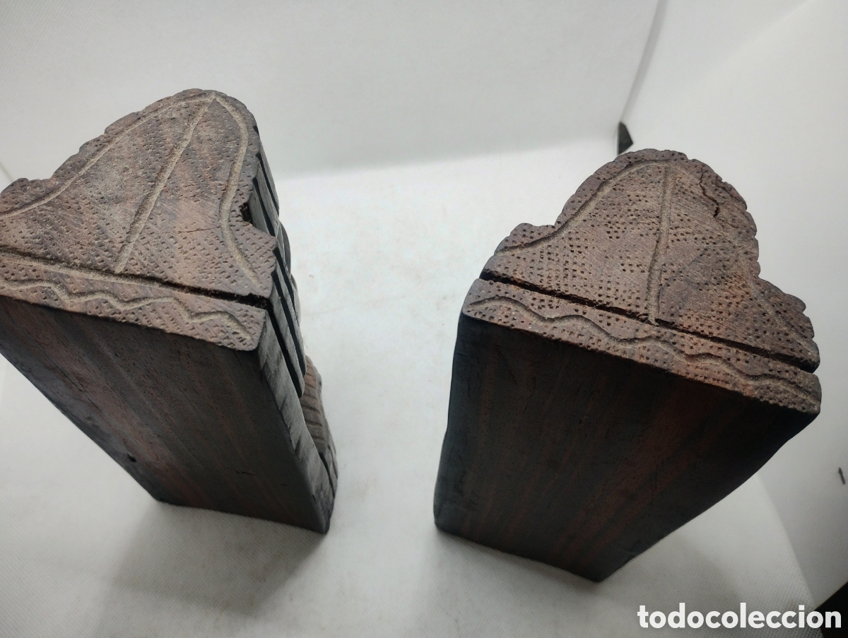 Arte: Sujetalibros en madera de &eacute;bano - Foto 4