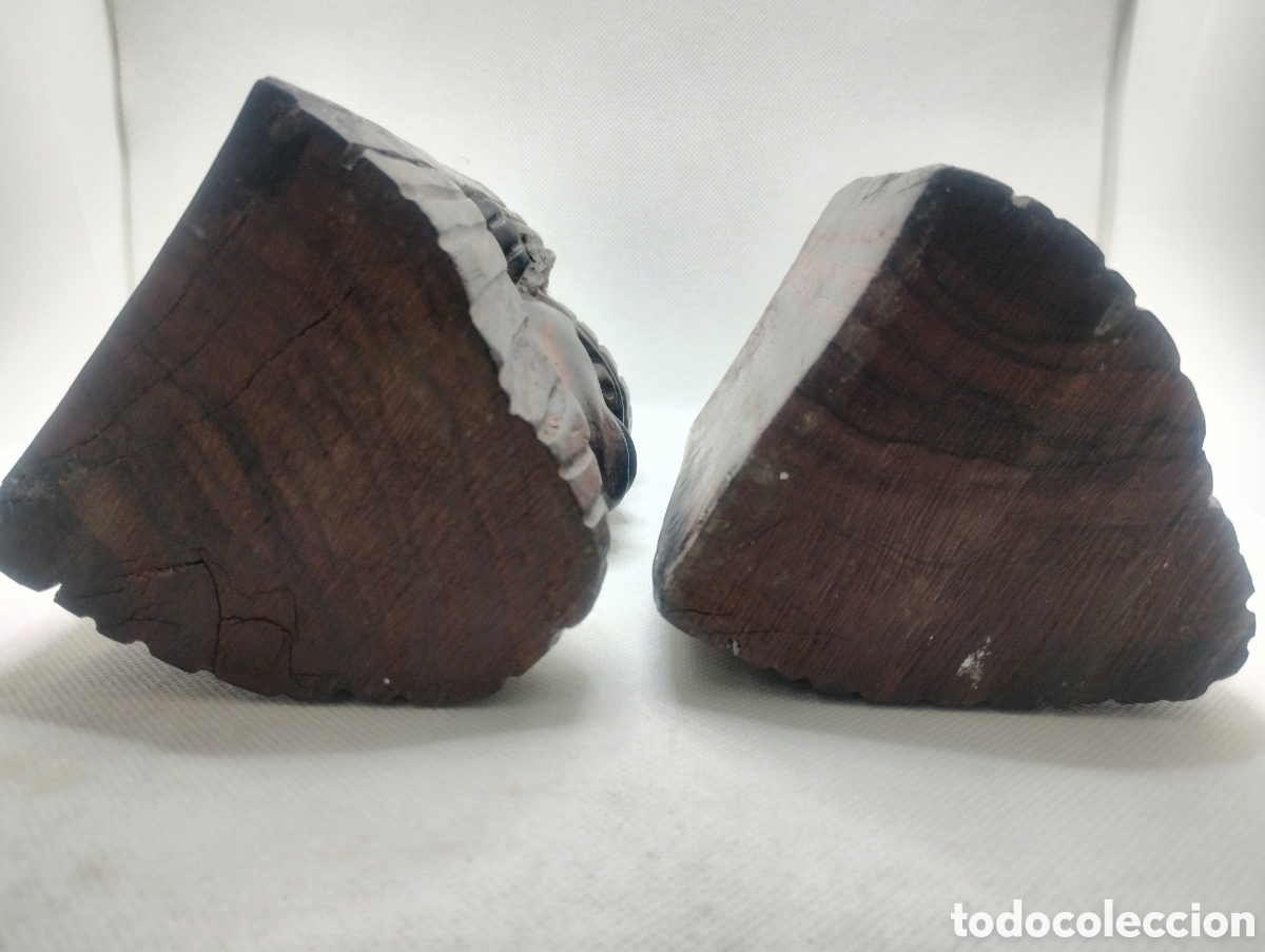 Arte: Sujetalibros en madera de &eacute;bano - Foto 5