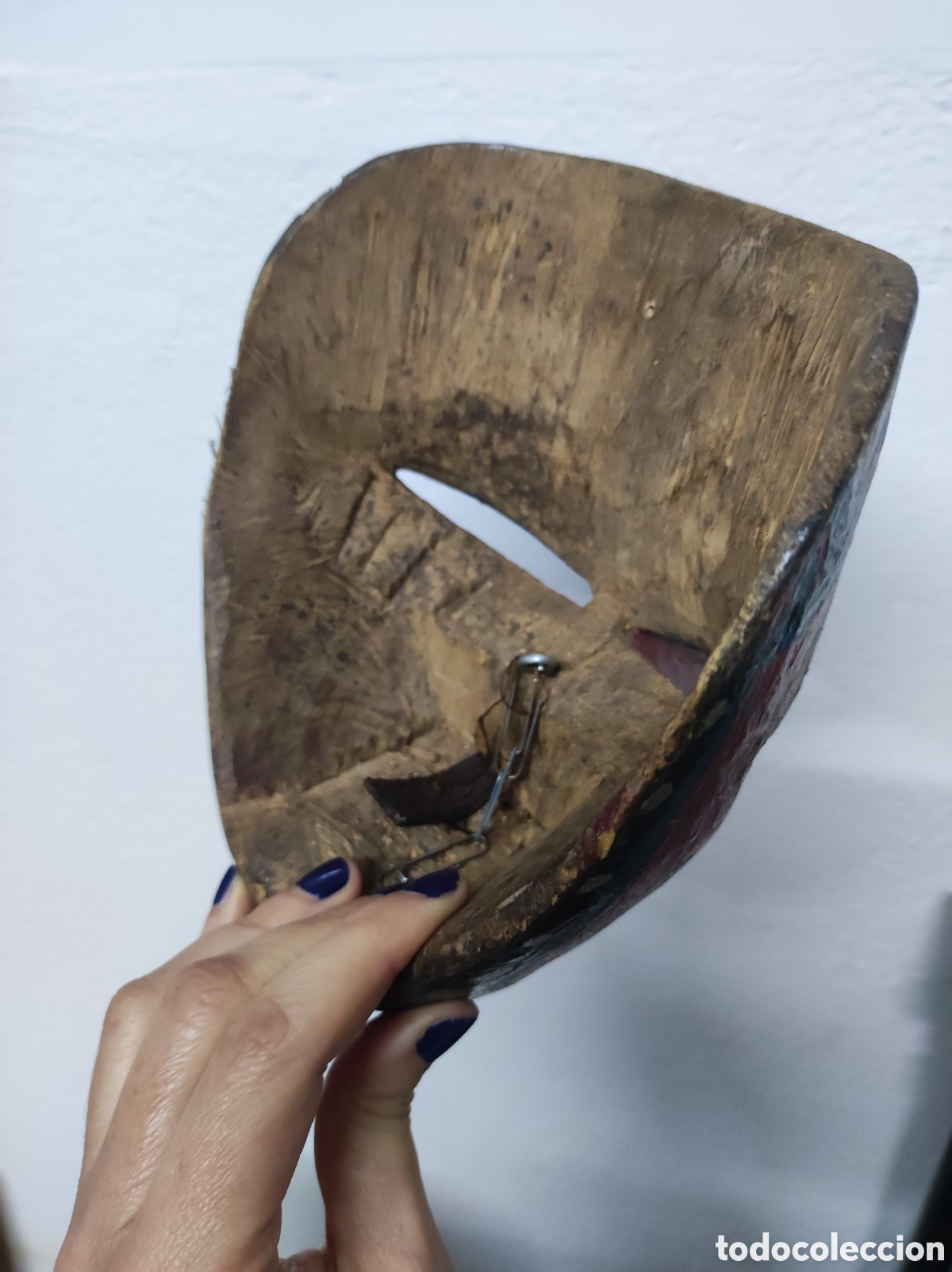 Arte: M&aacute;scara de madera Indonesia - Foto 3