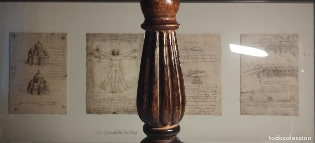 Arte: Soporte de madera labrada para vel&oacute;n - Foto 2