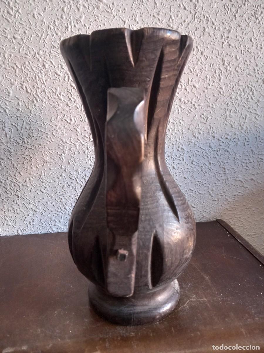 Arte: FLORERO Y JARRA DE MADERA - Foto 10