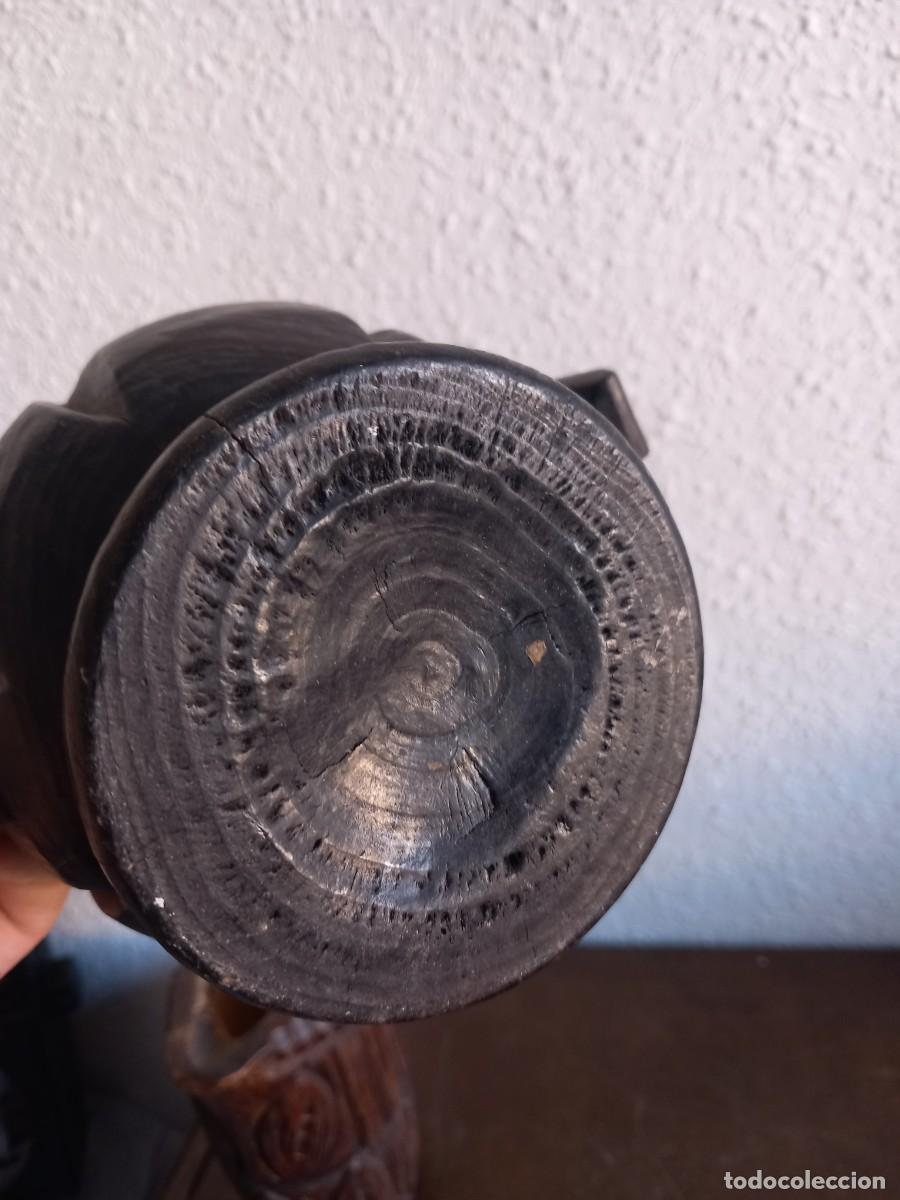 Arte: FLORERO Y JARRA DE MADERA - Foto 12