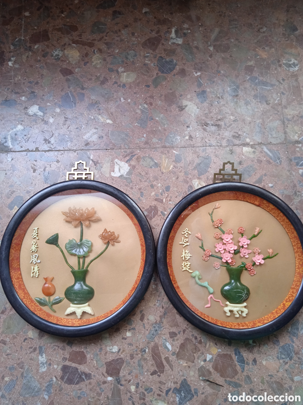 Arte: Pareja de plafones en jade - Foto 1