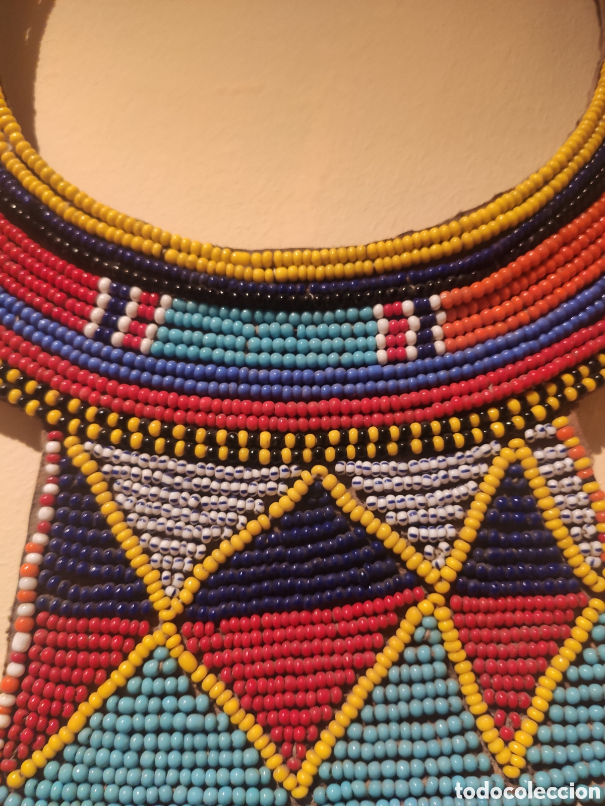 Arte: Gran collar Mas&aacute;i hecho a mano - Foto 3