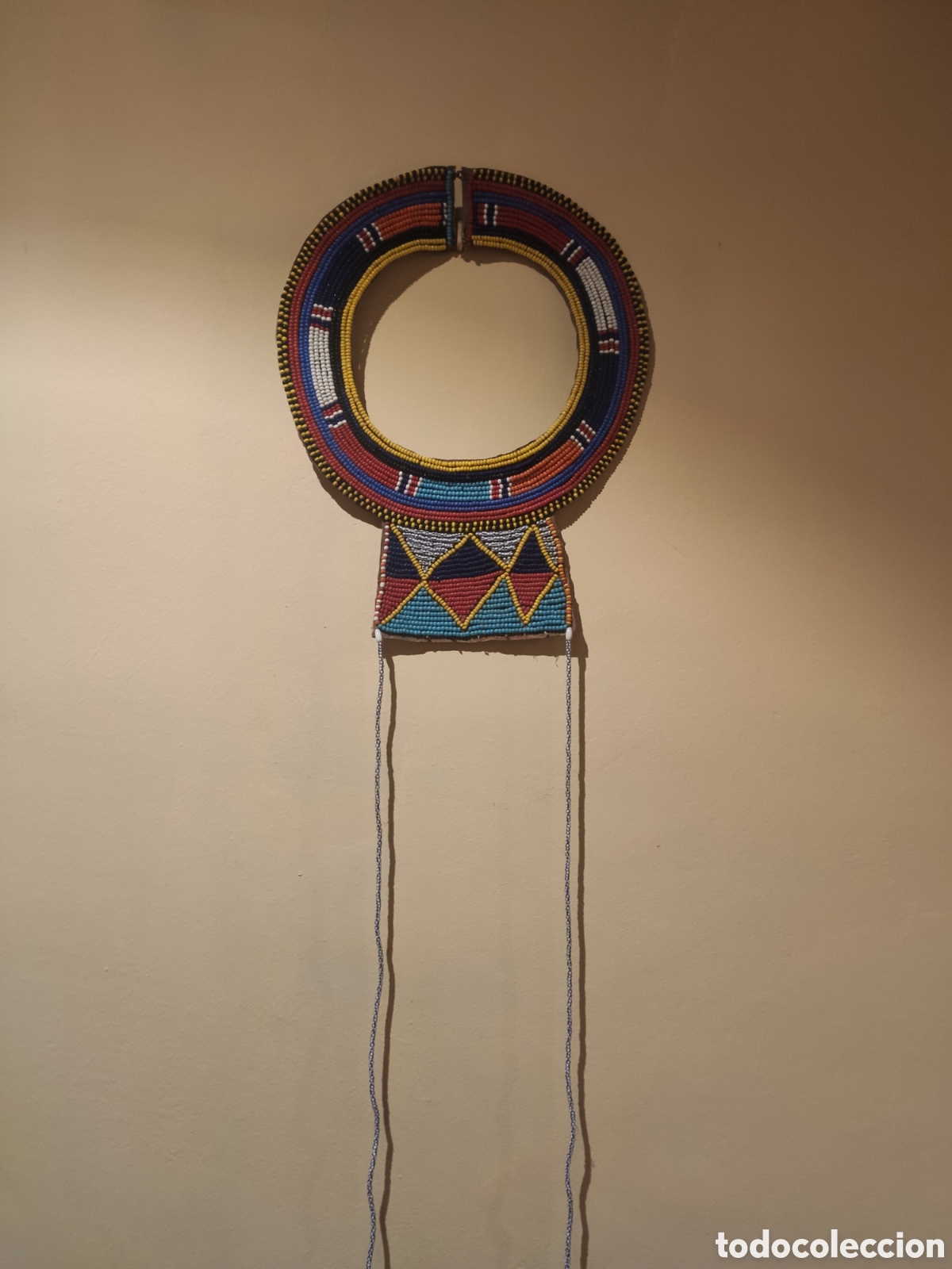 Arte: Gran collar Mas&aacute;i hecho a mano - Foto 4