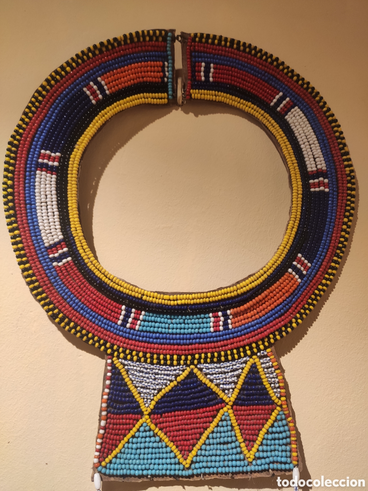 Arte: Gran collar Mas&aacute;i hecho a mano - Foto 1