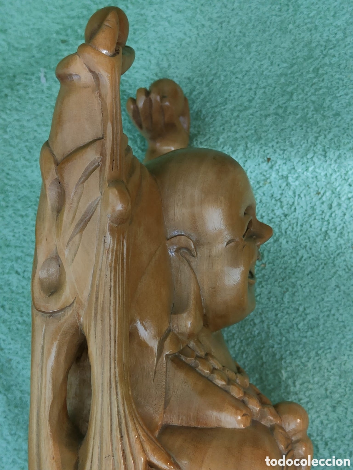 Arte: BUDA FELIZ DE MADERA - Foto 4