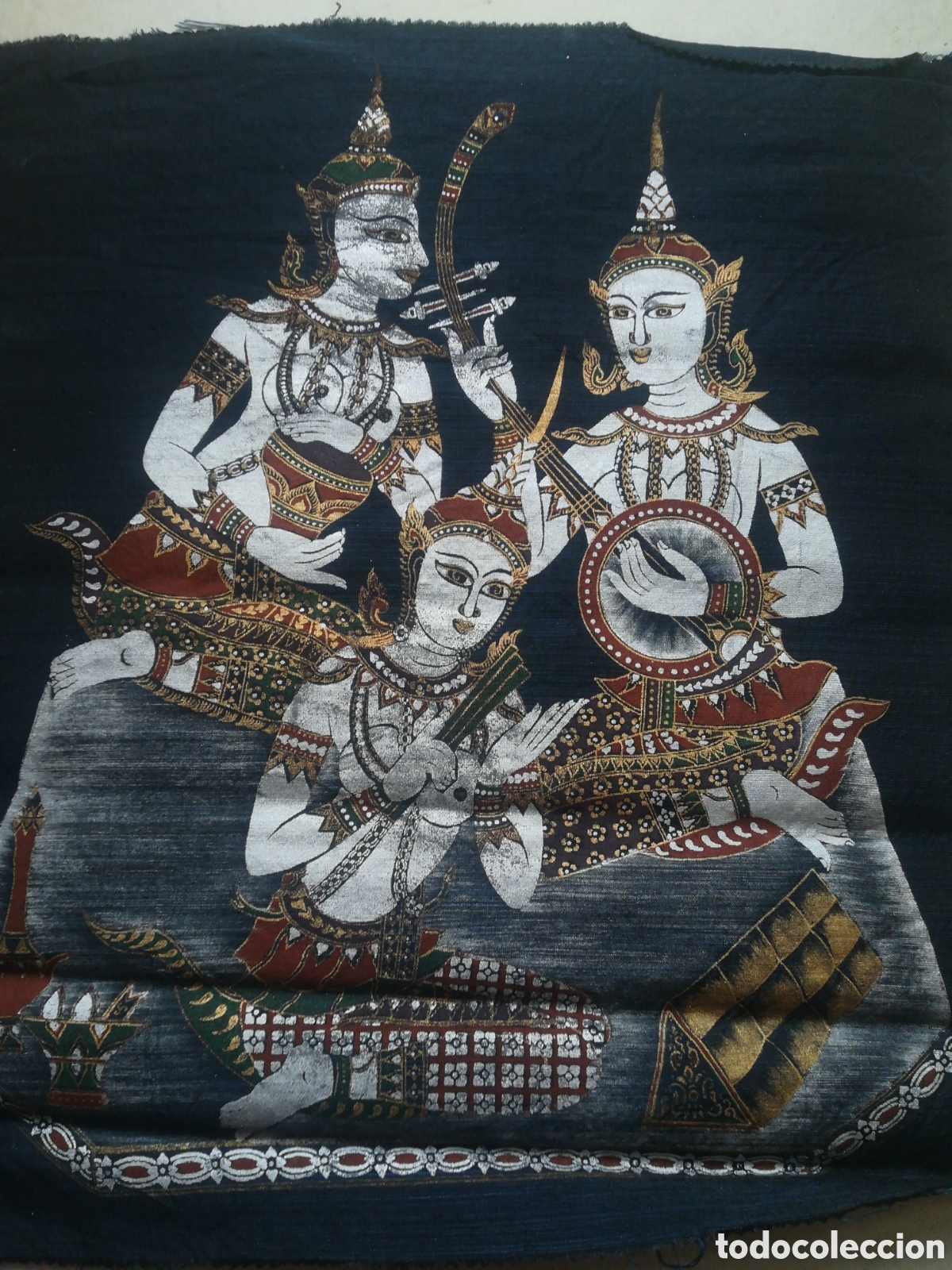Arte: Pintura sobre seda, India - Foto 1