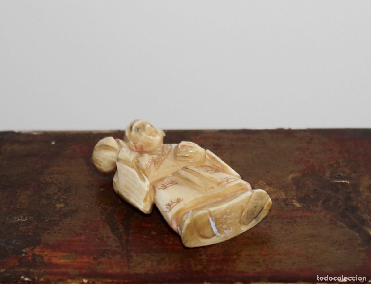 Arte: NETSUKE DE MARFIL ANTIGUO - Foto 6