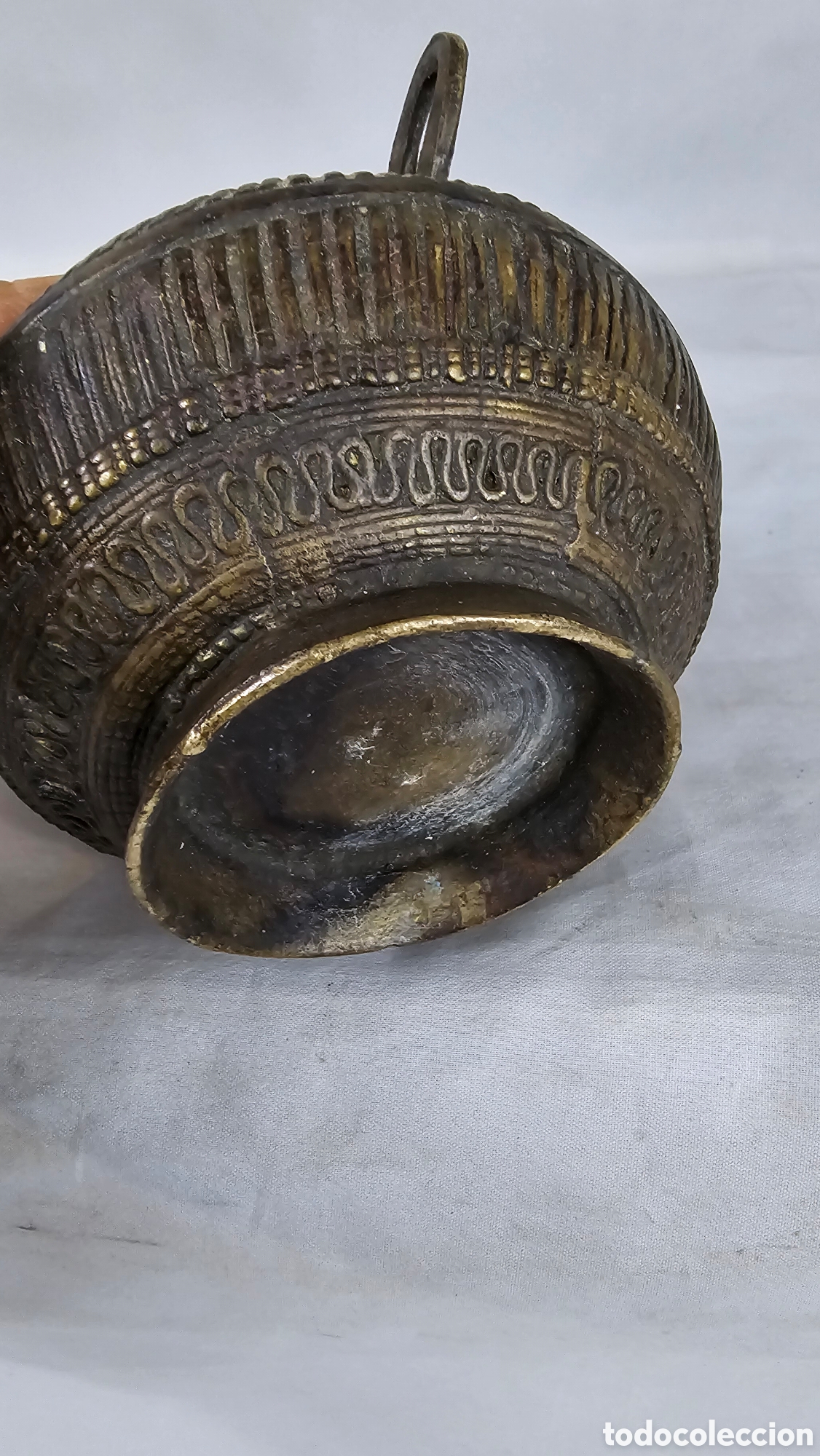 Arte: Vaso polvera Dhokra India Bronce - Foto 5