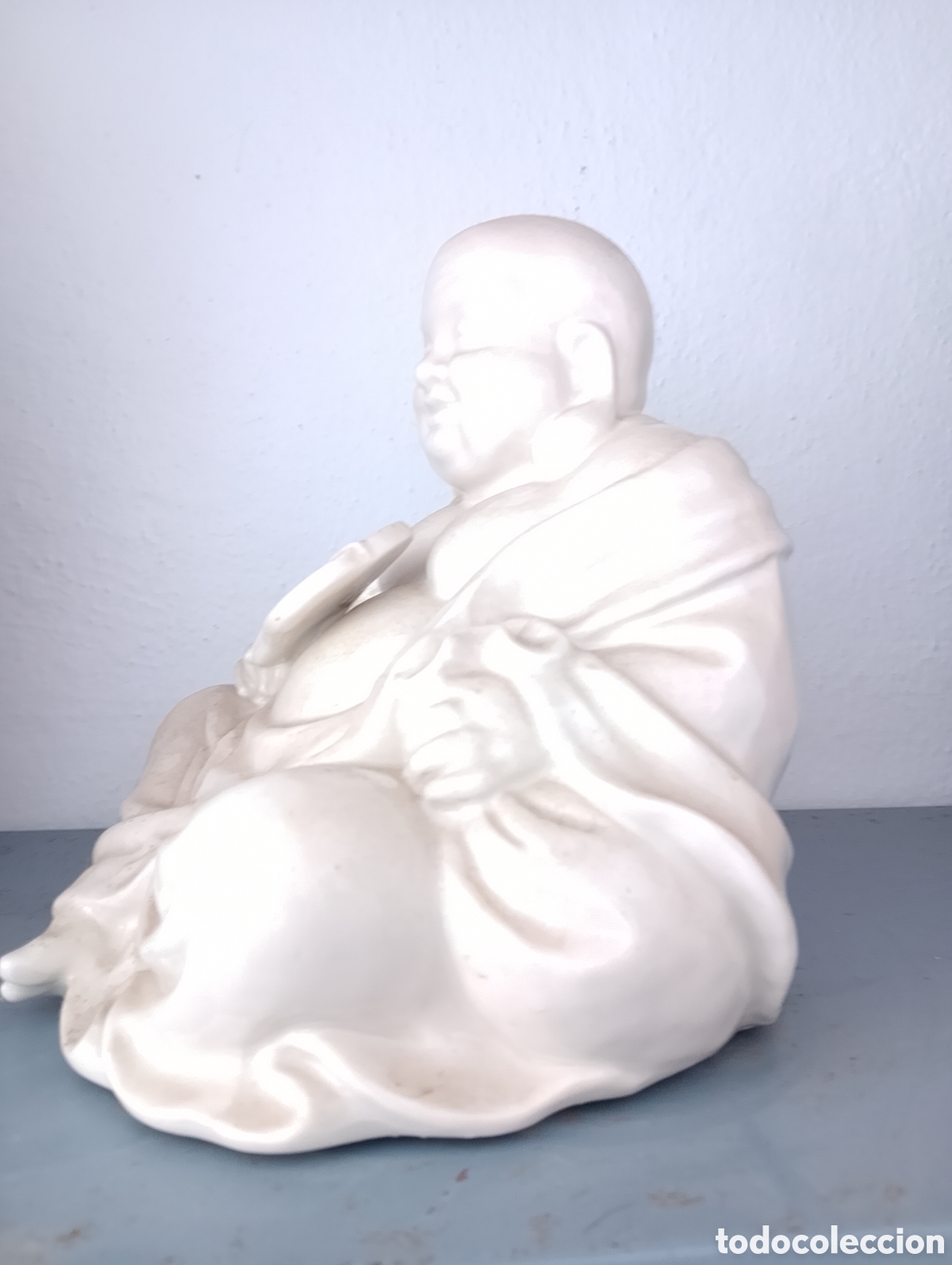 Arte: Buda blanco porcelana. ..... - Foto 3