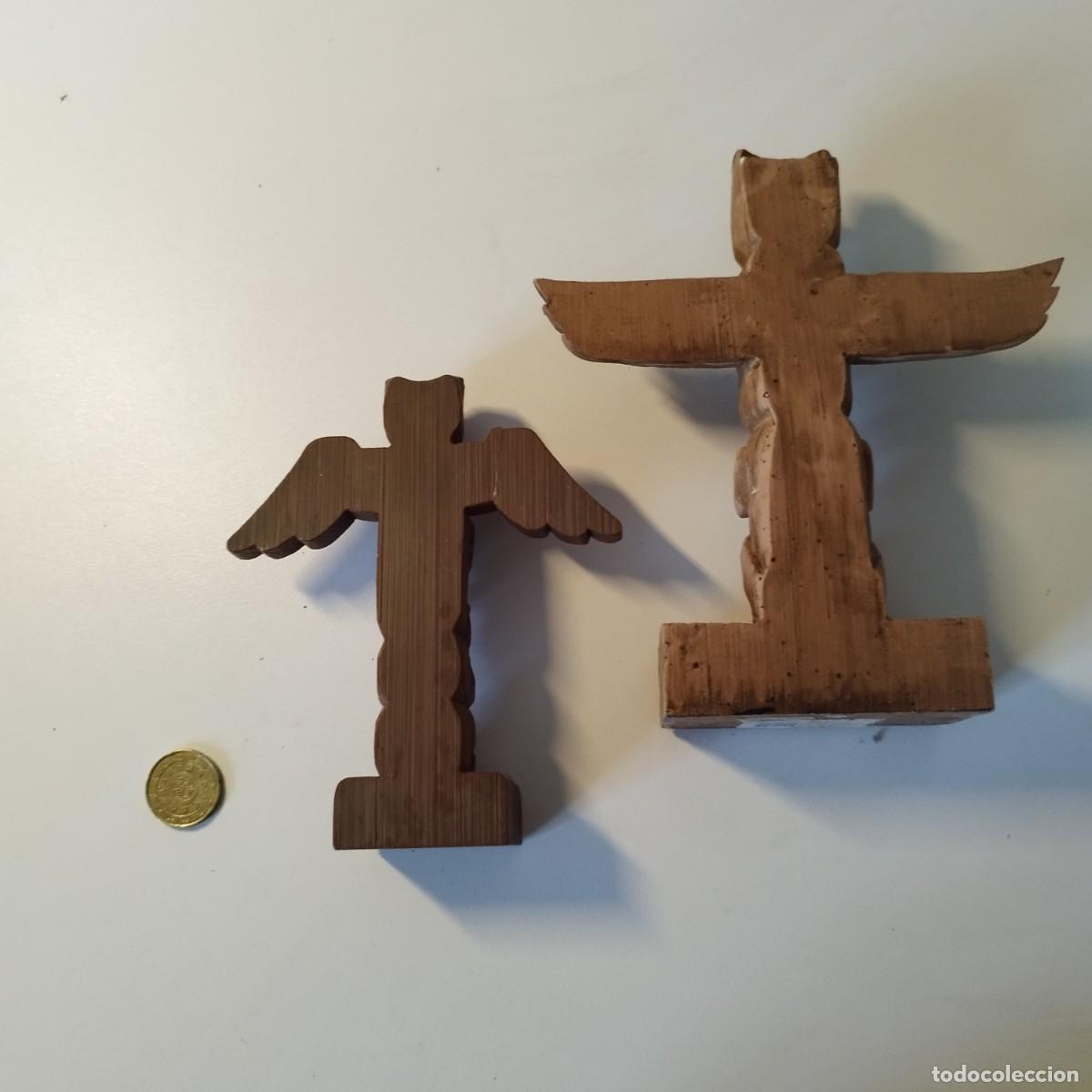Arte: Mini totems madera Canada y Alaska - Foto 2