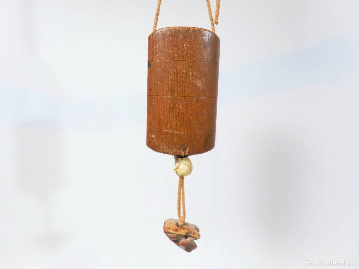 Arte: ANTIGUO INRO CON NETSUKE Y OJIME JAPON&Eacute;S EDO - Foto 3
