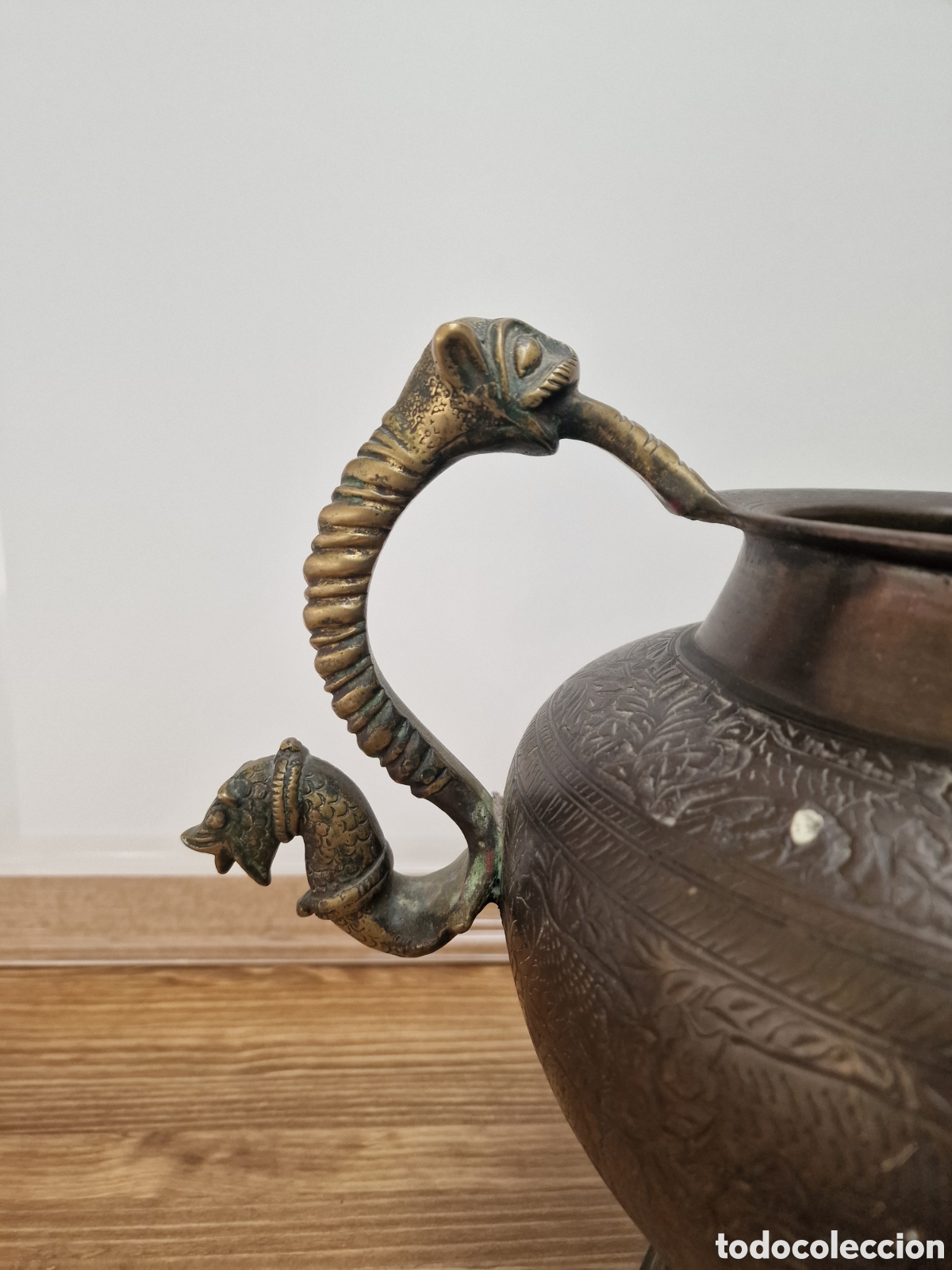 Arte: Vasija de bronce de la India - Foto 6