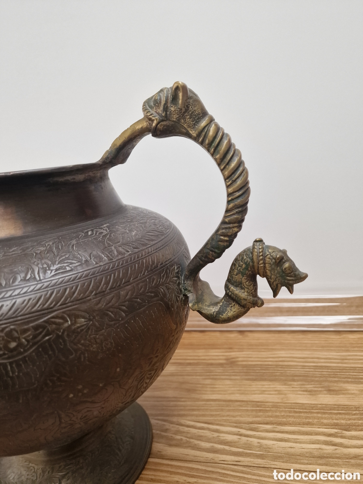 Arte: Vasija de bronce de la India - Foto 7