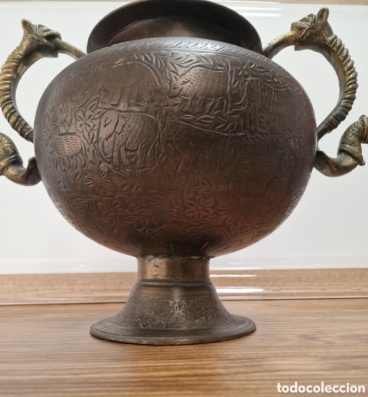 Arte: Vasija de bronce de la India - Foto 1