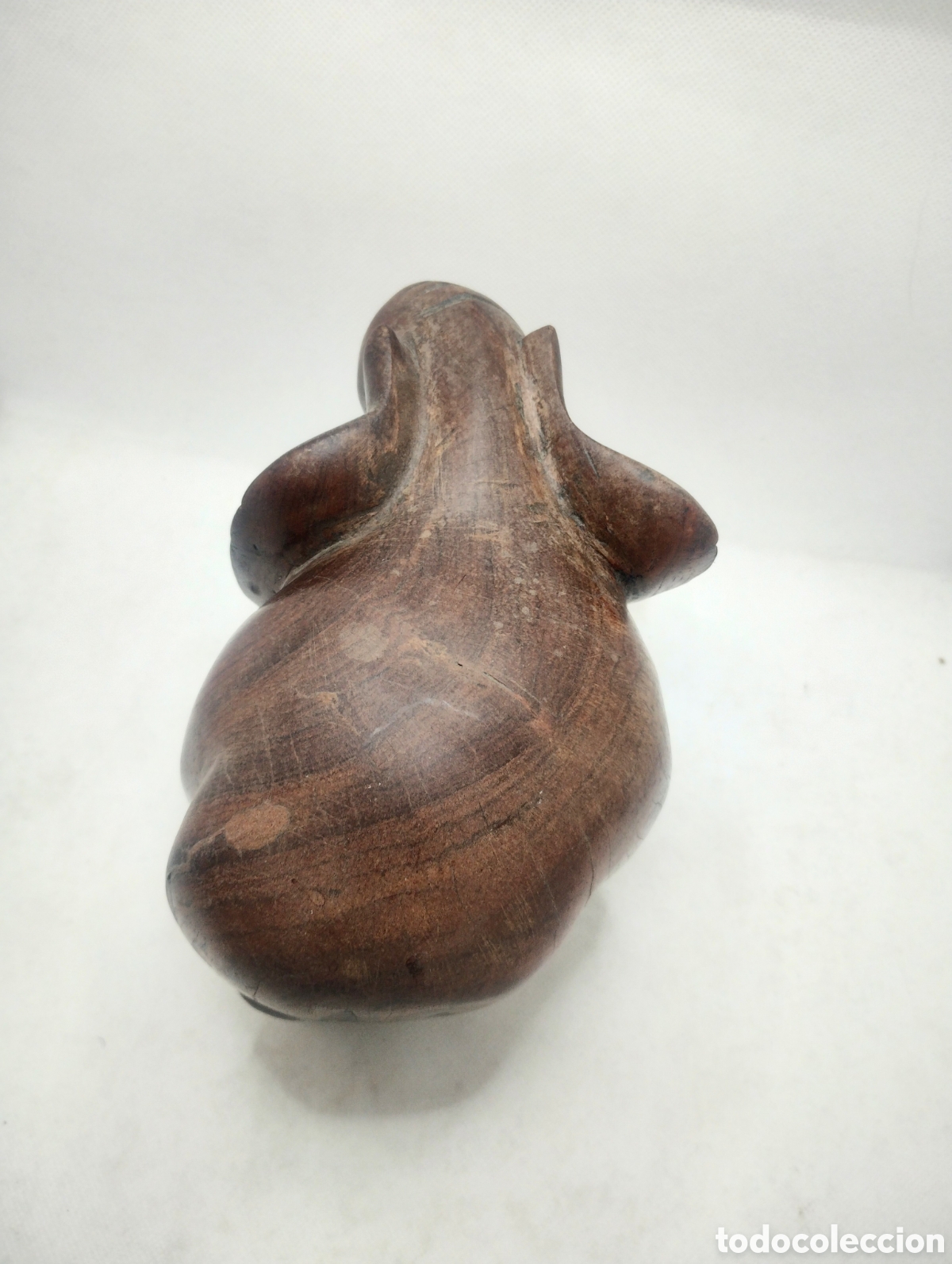 Arte: Elefante en madera maciza de nogal - Foto 4