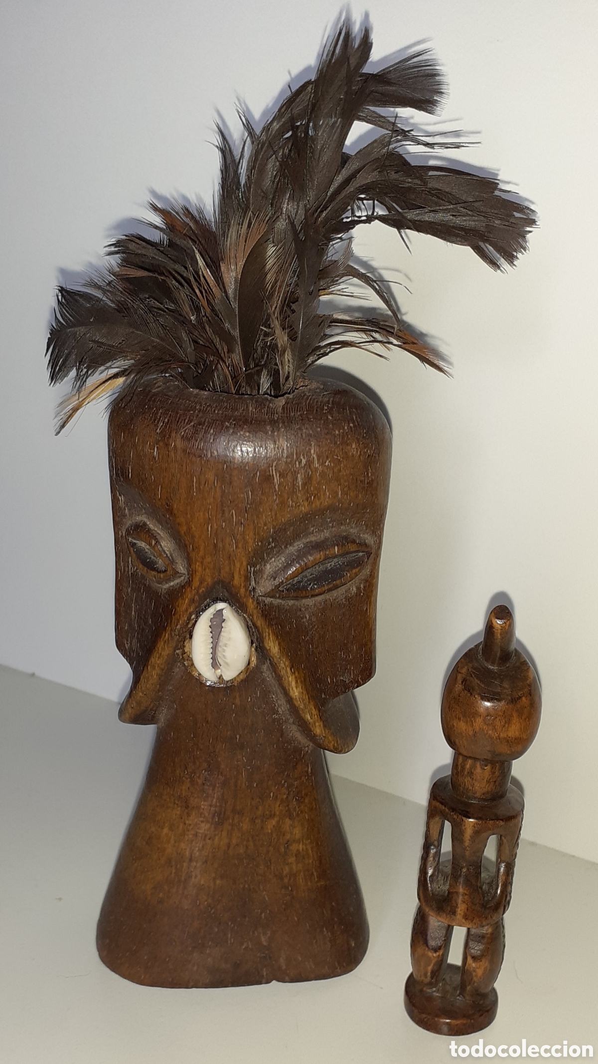 Arte: Un par de figuras Africanas en madera - Foto 4