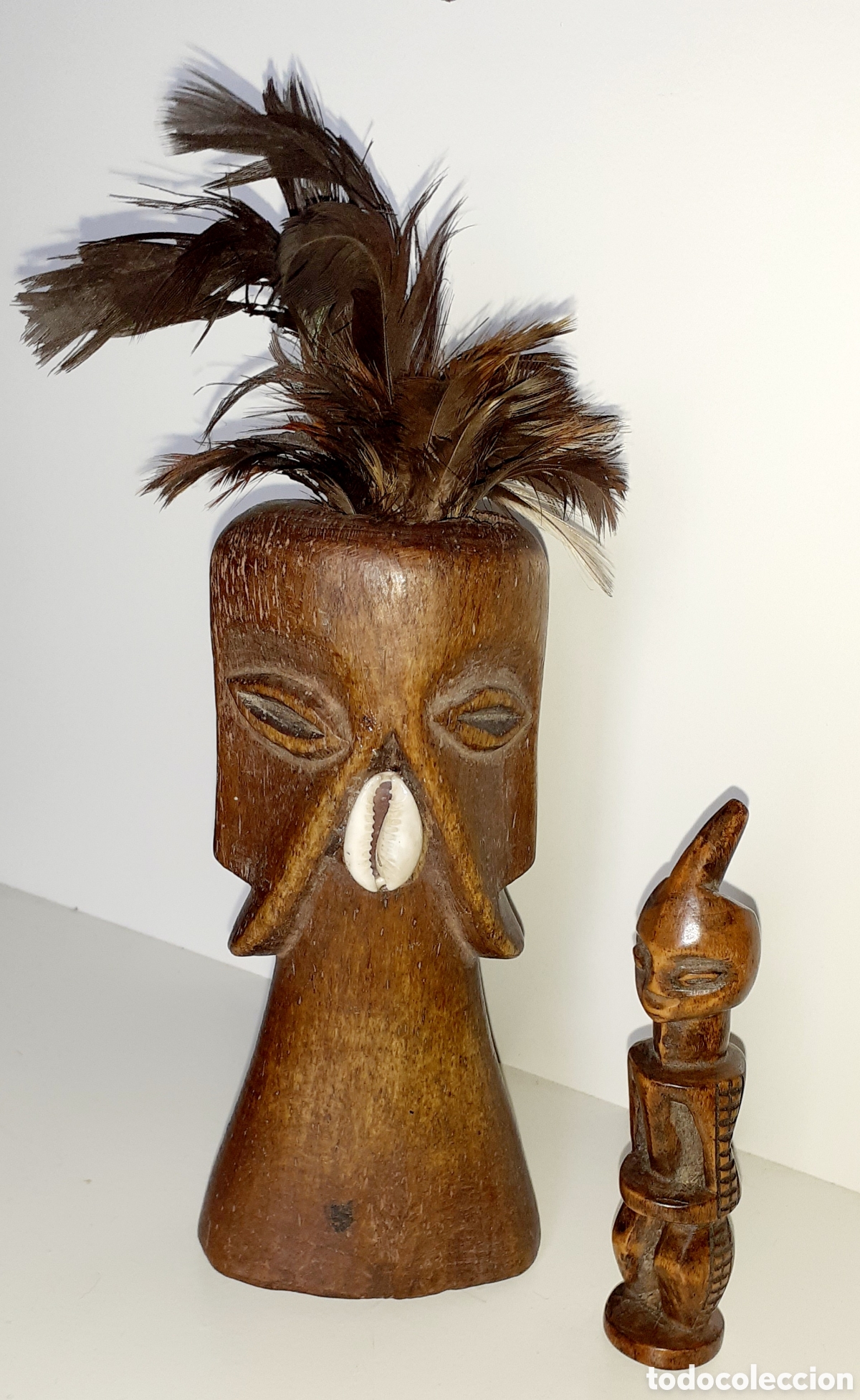 Arte: Un par de figuras Africanas en madera - Foto 1