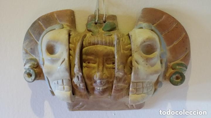 Arte: M&aacute;scara azteca, magn&iacute;fica - Foto 1