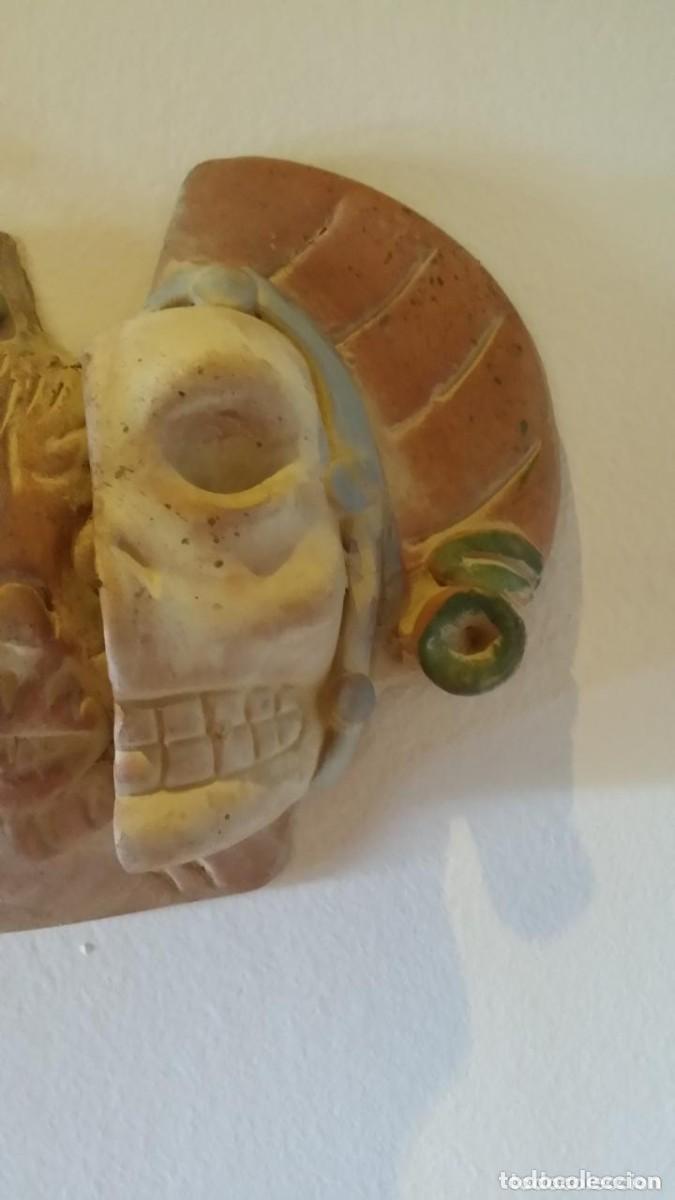 Arte: M&aacute;scara azteca, magn&iacute;fica - Foto 2