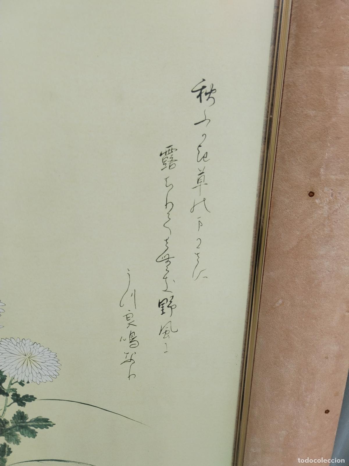 Arte: cuadro oriental con perdices - Foto 5