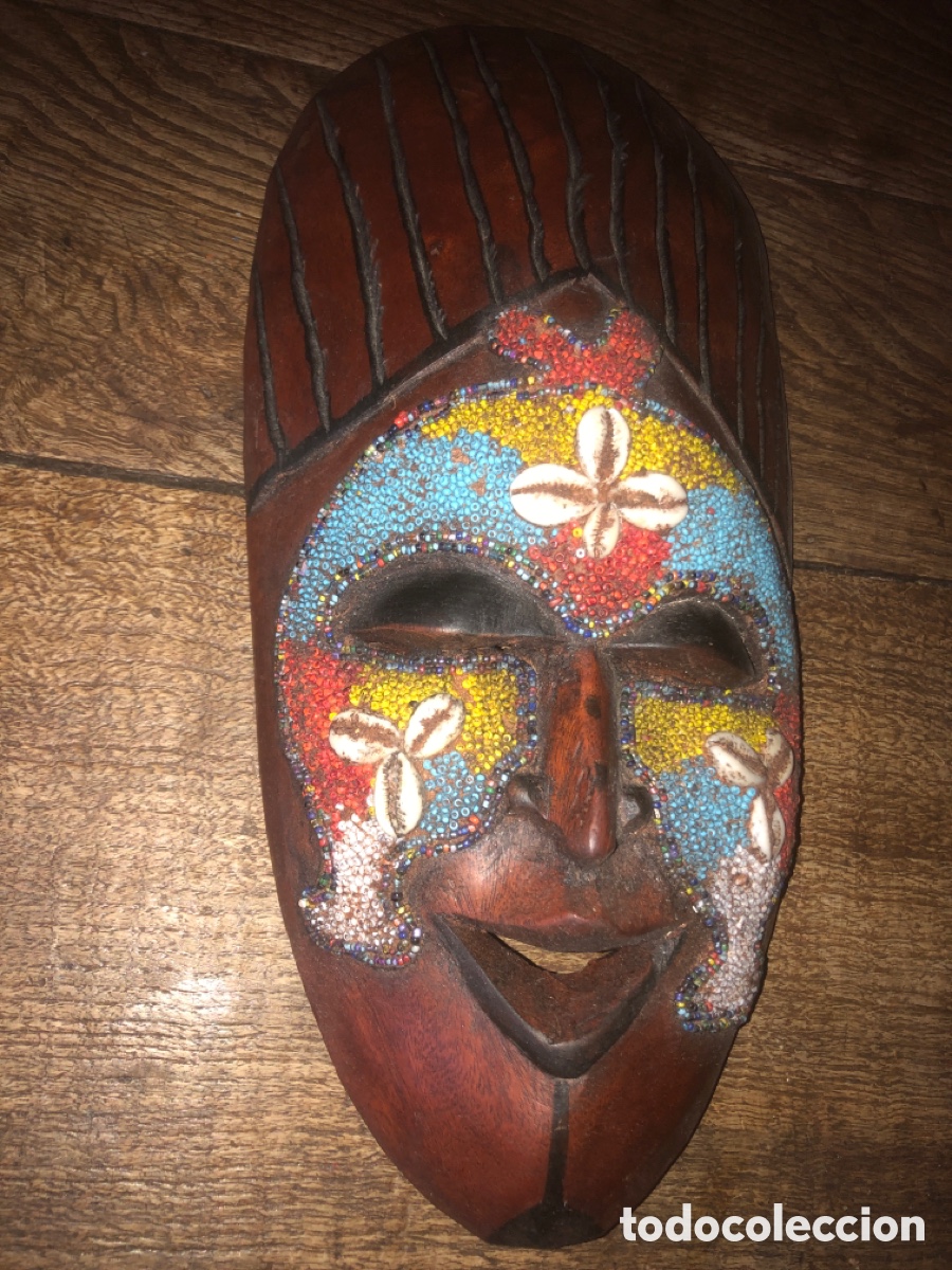 Arte: M&aacute;scara madera africana - Foto 4