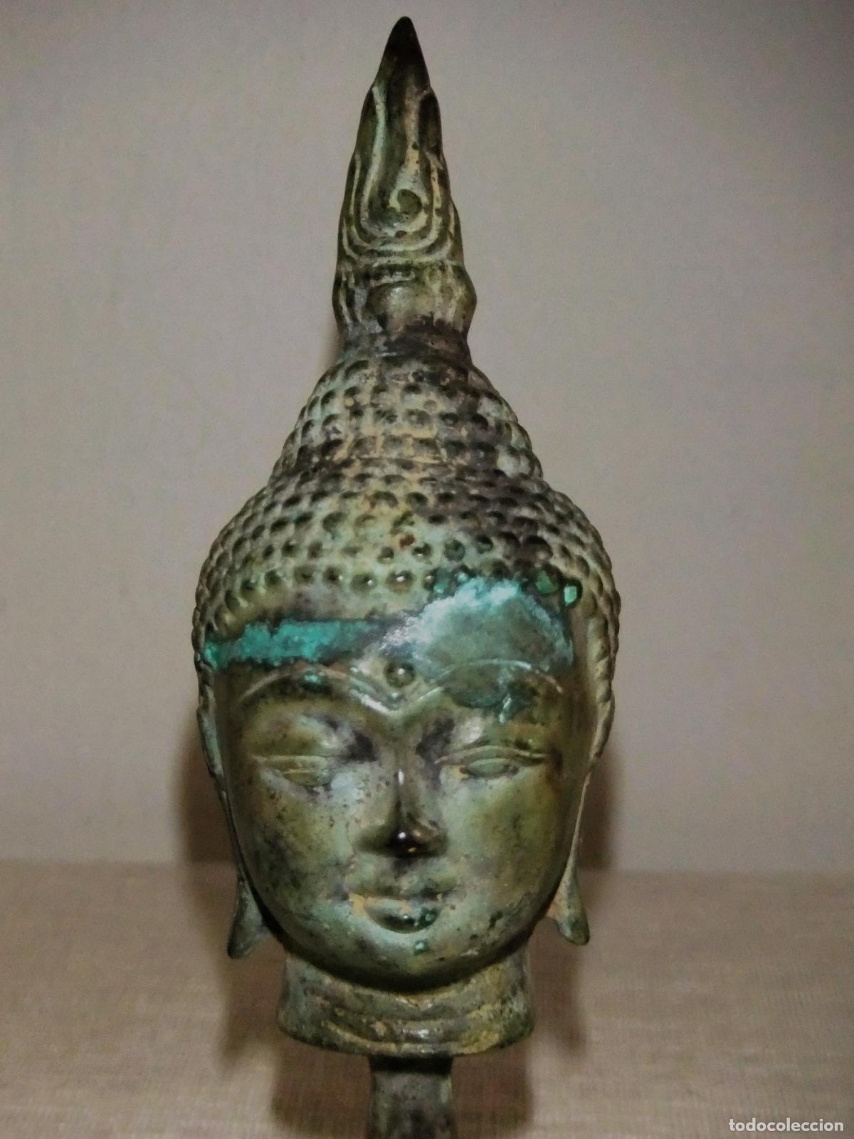 Arte: CABEZA DE BUDA ESTILO THAI ANTIGUO - Foto 7