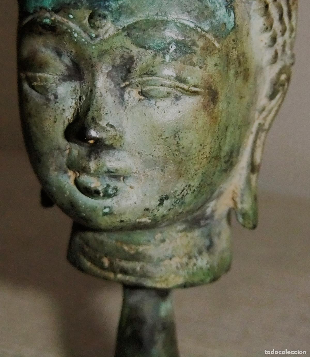 Arte: CABEZA DE BUDA ESTILO THAI ANTIGUO - Foto 8