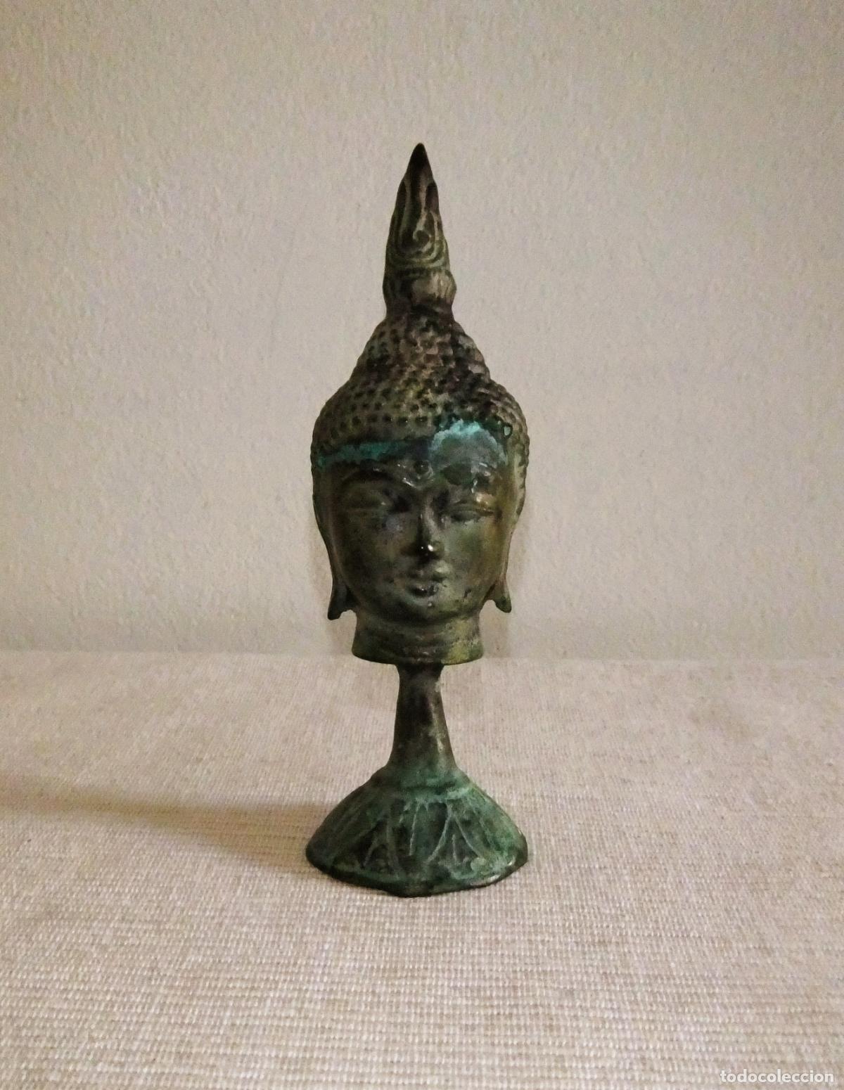 Arte: CABEZA DE BUDA ESTILO THAI ANTIGUO - Foto 1