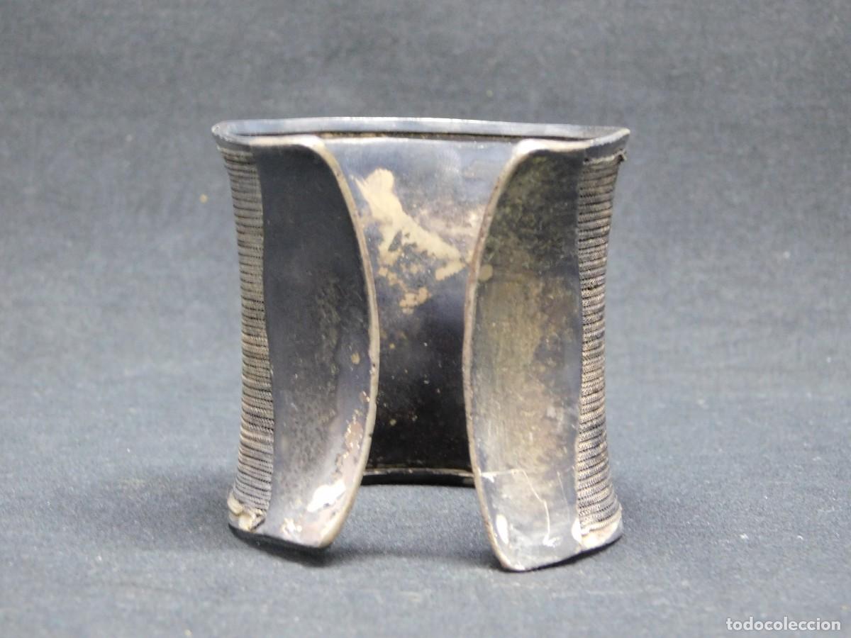 Arte: BRAZALETE DE METAL PLATEADO - Foto 4