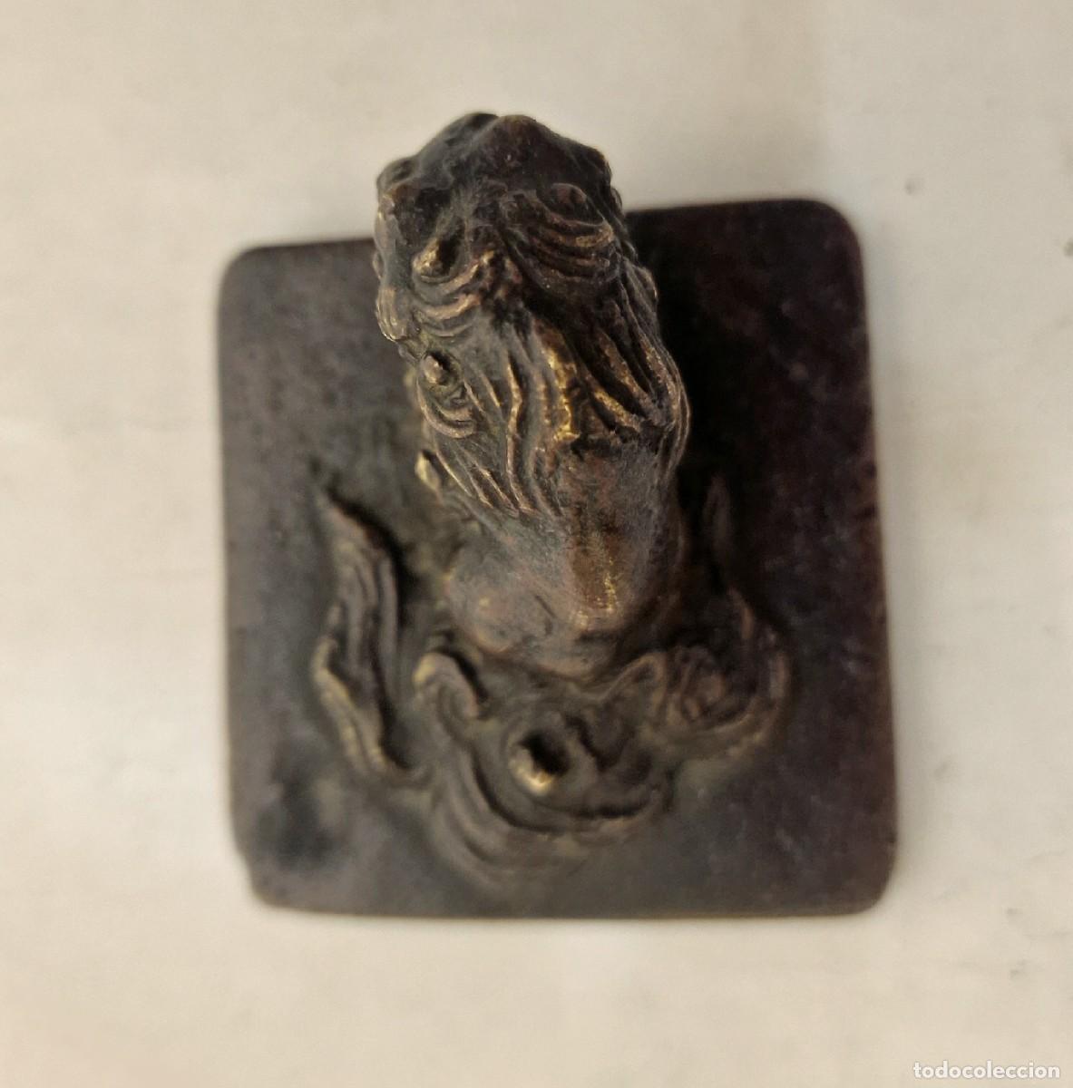 Arte: Sello de bronce jap&oacute;n - Foto 2
