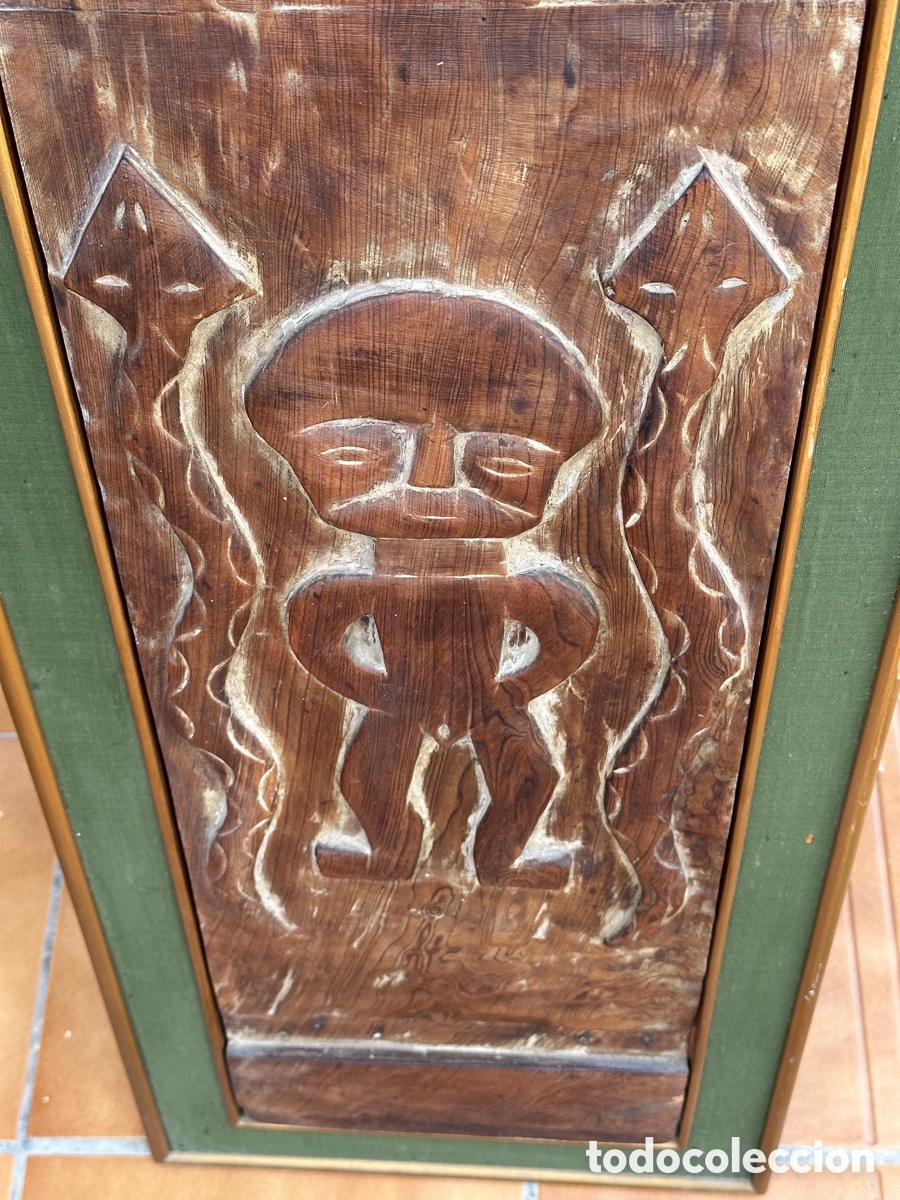 Arte: Bonita talla en madera, asi&aacute;tica - Foto 3