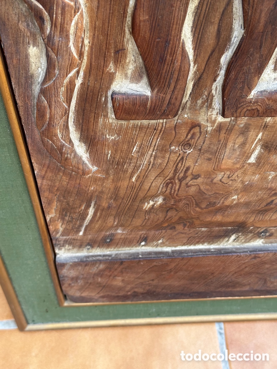 Arte: Bonita talla en madera, asi&aacute;tica - Foto 4