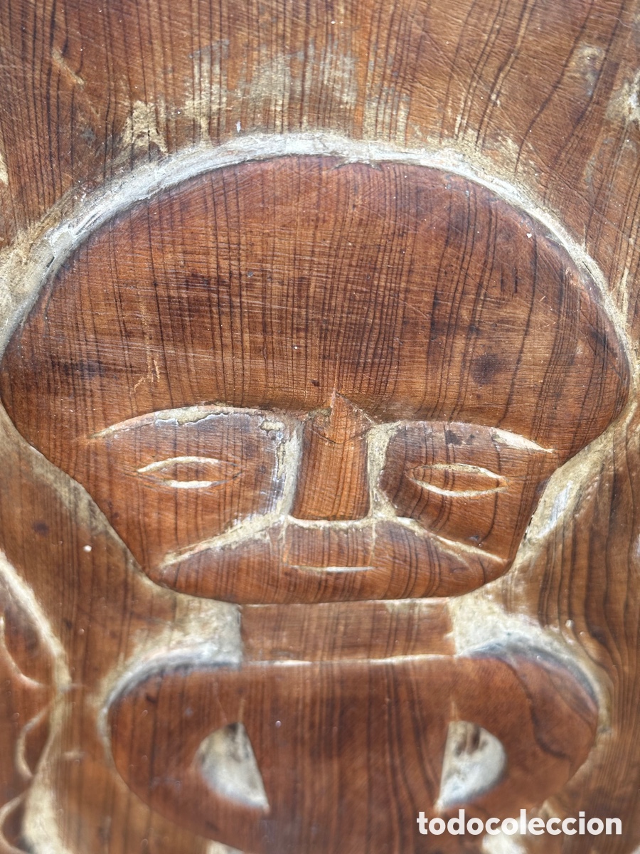 Arte: Bonita talla en madera, asi&aacute;tica - Foto 6