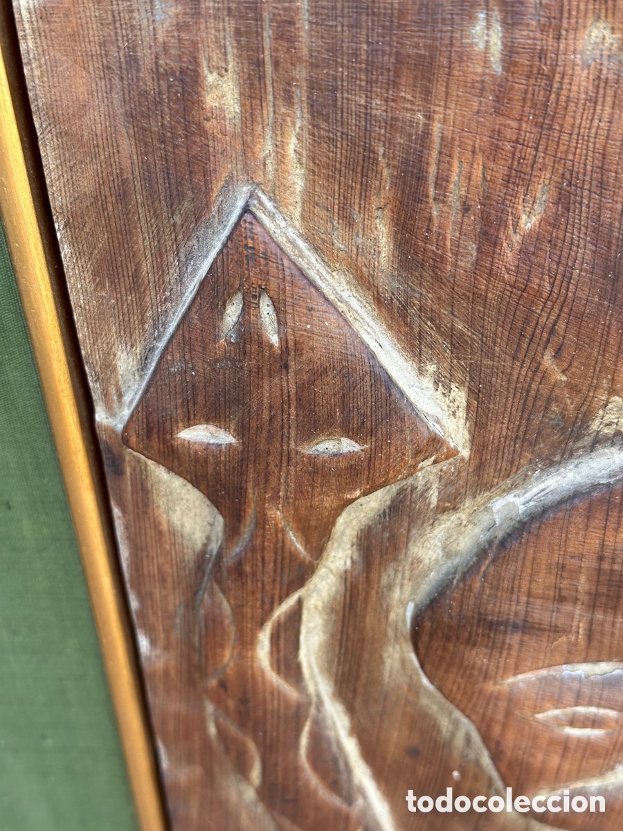 Arte: Bonita talla en madera, asi&aacute;tica - Foto 7