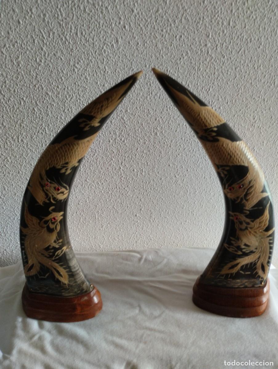 Arte: Pareja cuernos B&uacute;falo - Foto 5