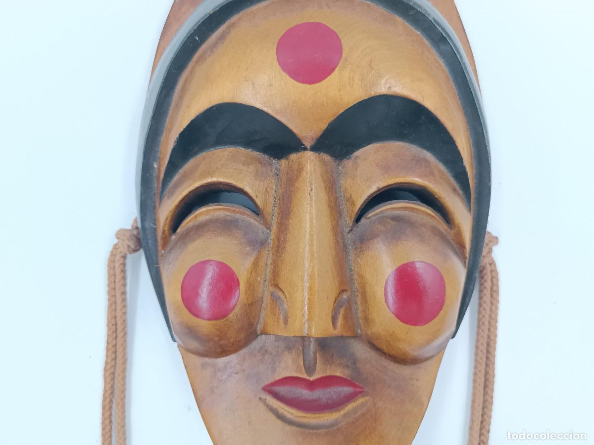 Arte: M&aacute;scara de teatro coreana hecho de madera - Foto 4