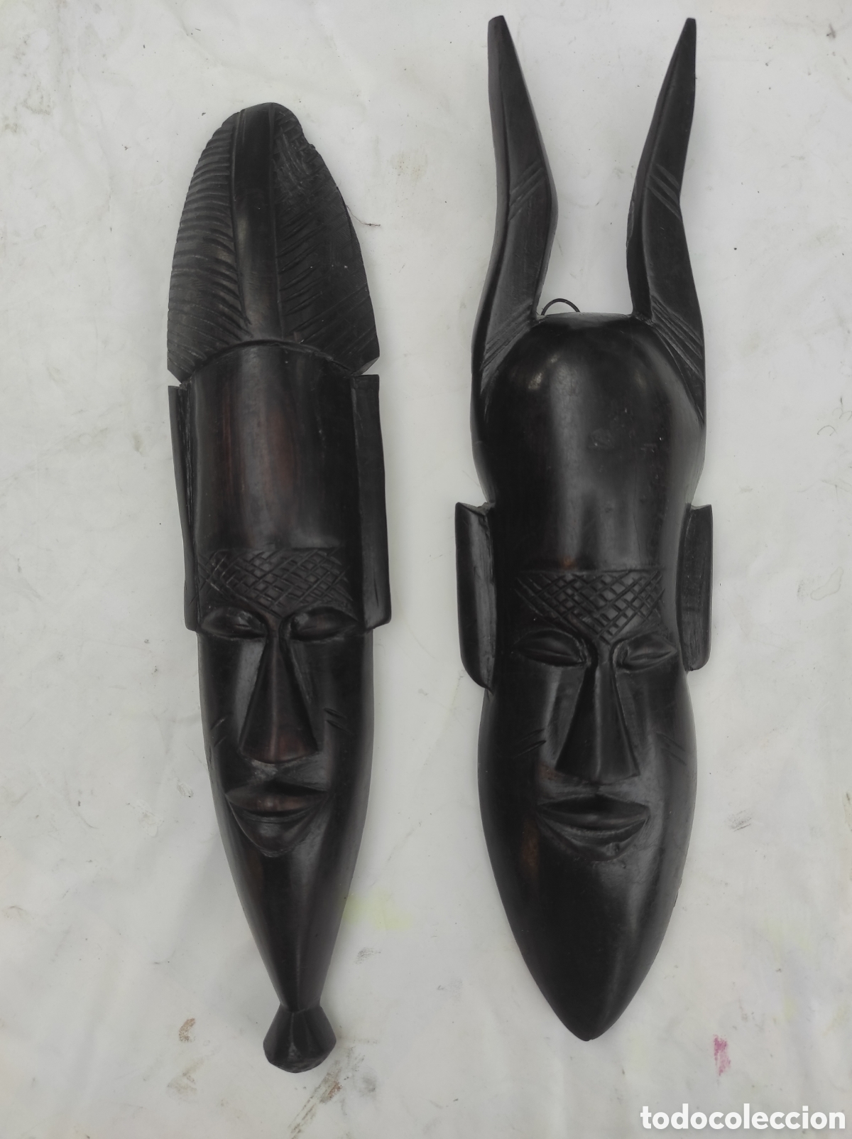 Arte: M&aacute;scaras africanas de &eacute;bano - Foto 1