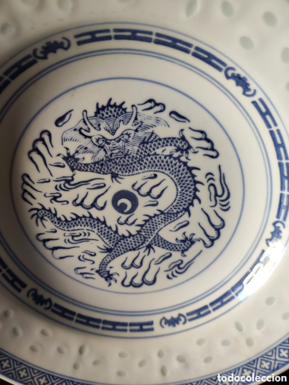 Arte: Plato Chino azul y blanco. - Foto 2