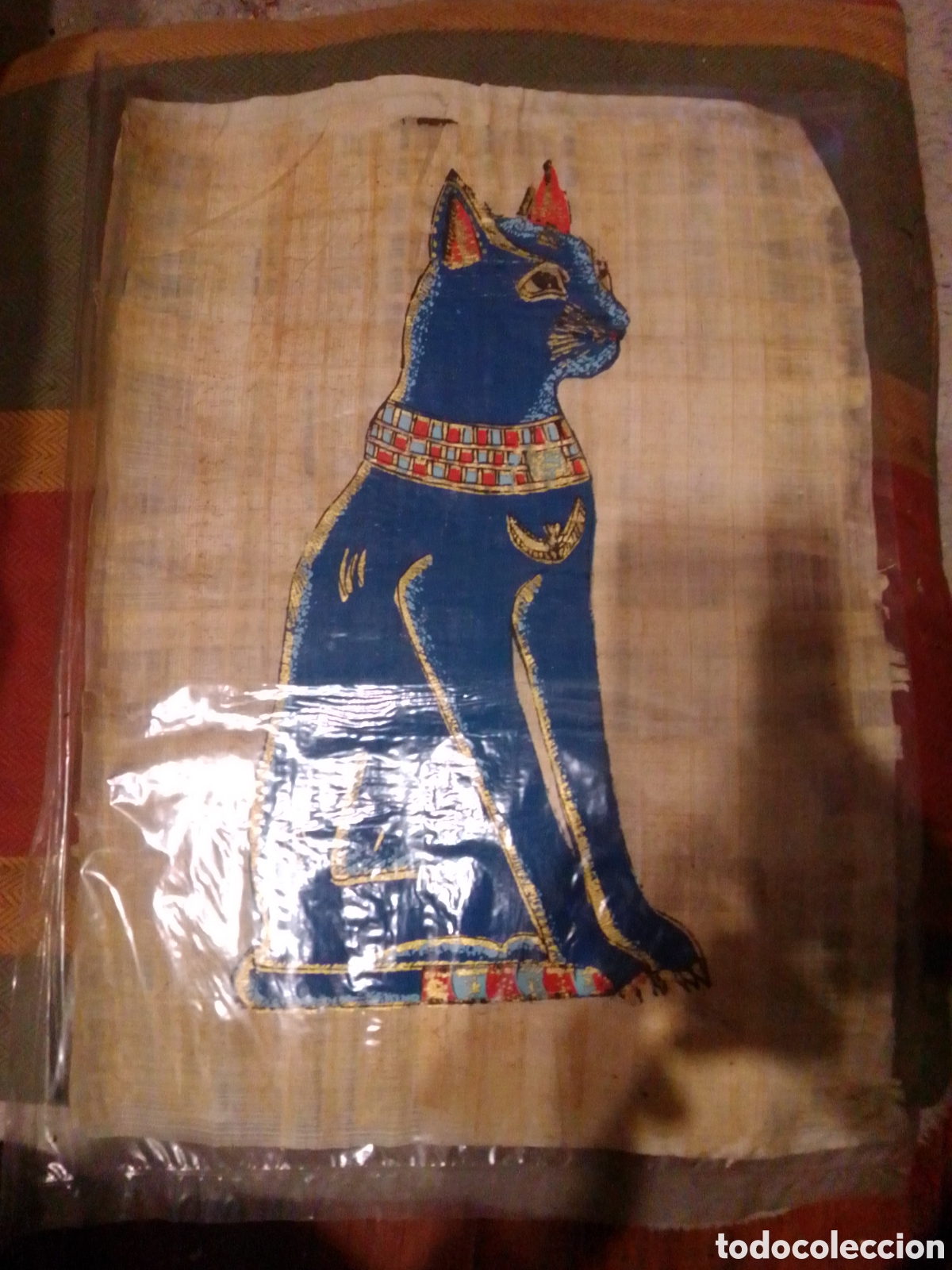 Arte: Papiro Egipcio con certificado gato - Foto 1