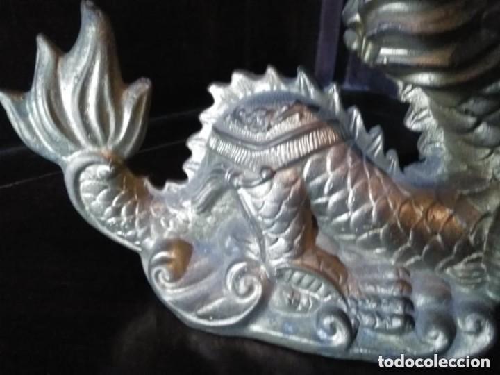 Arte: Drag&oacute;n chino de bronce con bola - Foto 5